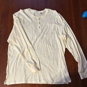 Five Four Off-White Henley Shirt